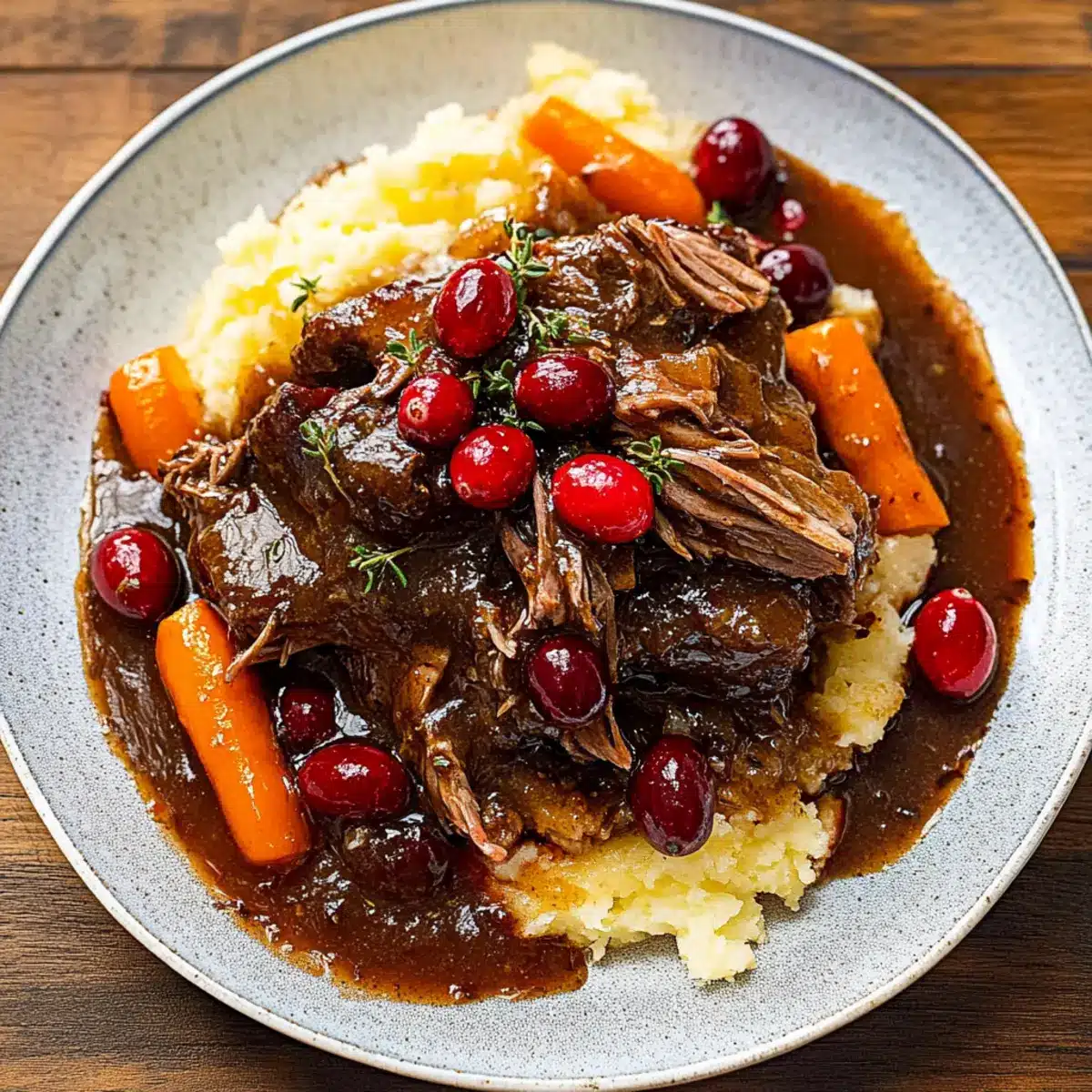 Cranberry Balsamic Roast Beef