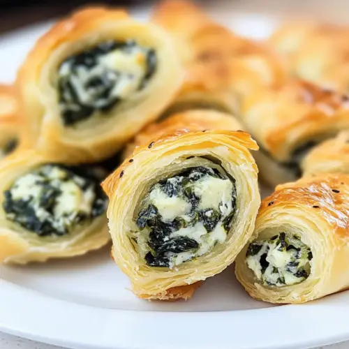 Creamy Spinach Roll Ups Recipe