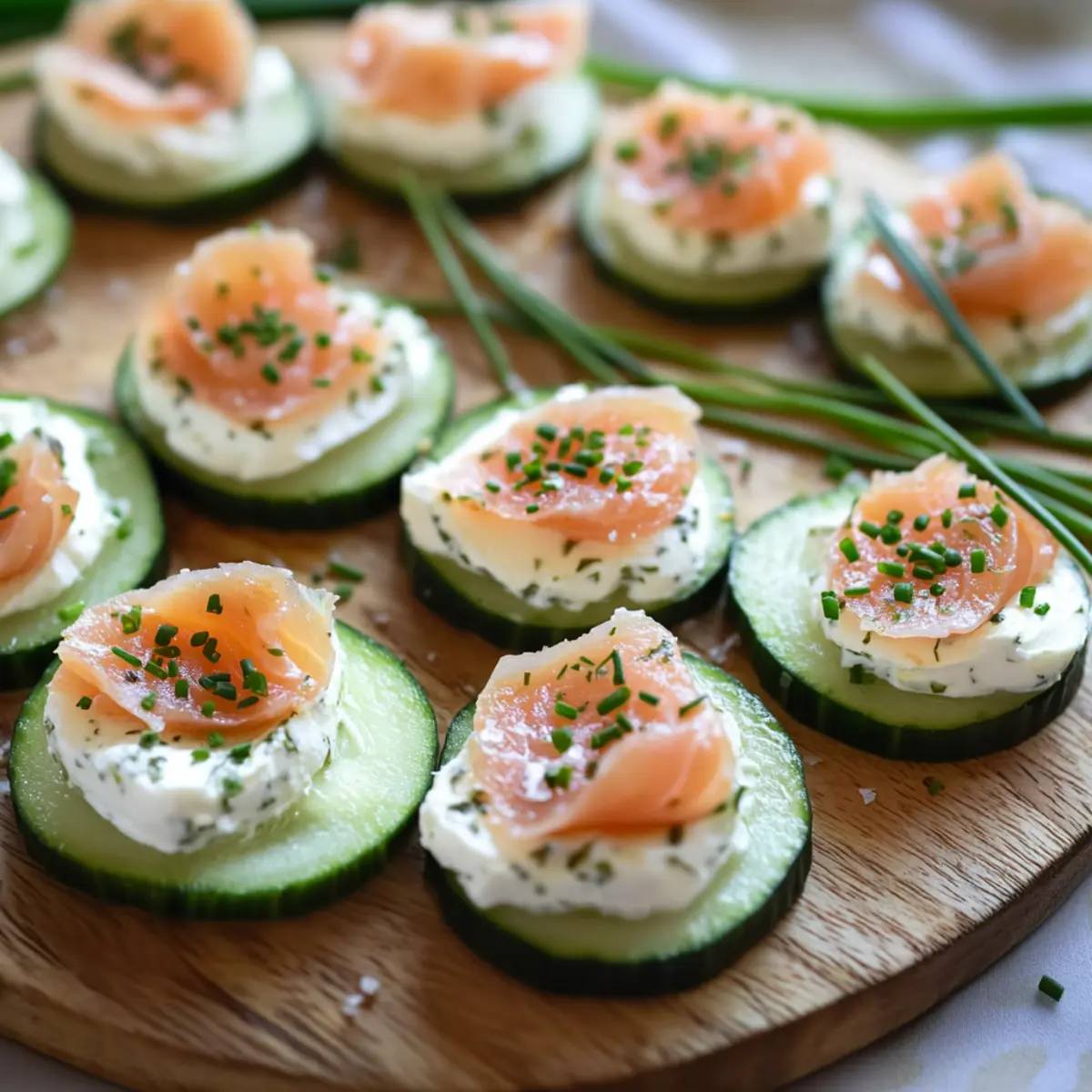 Cucumber Smoked Salmon Bites