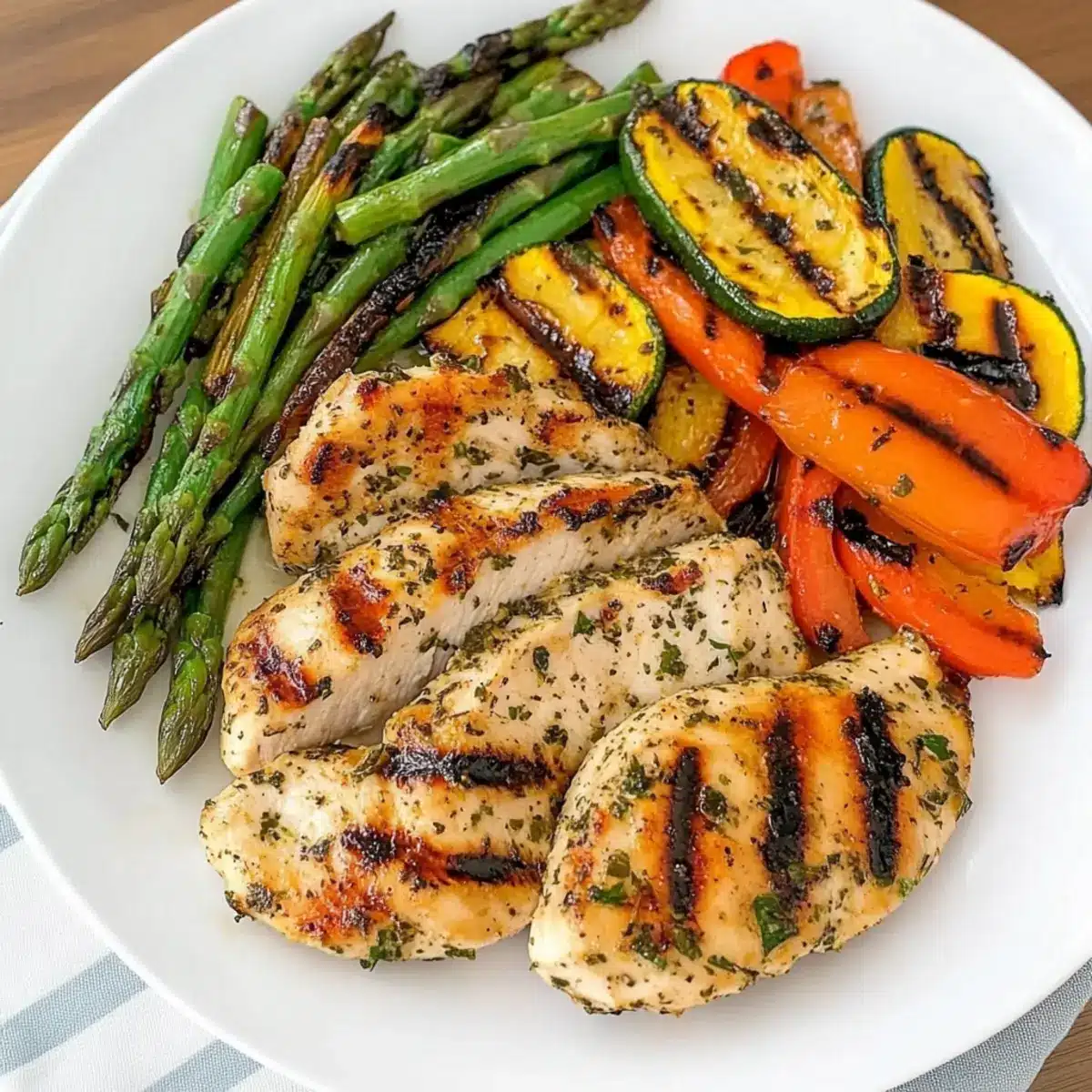 Grilled Chicken and Veggie recipe