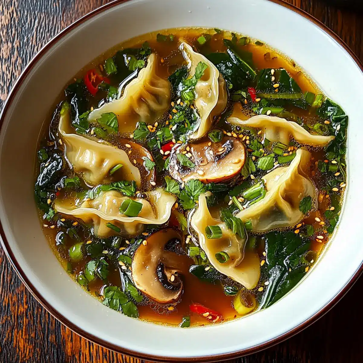 Asian Potsticker Soup