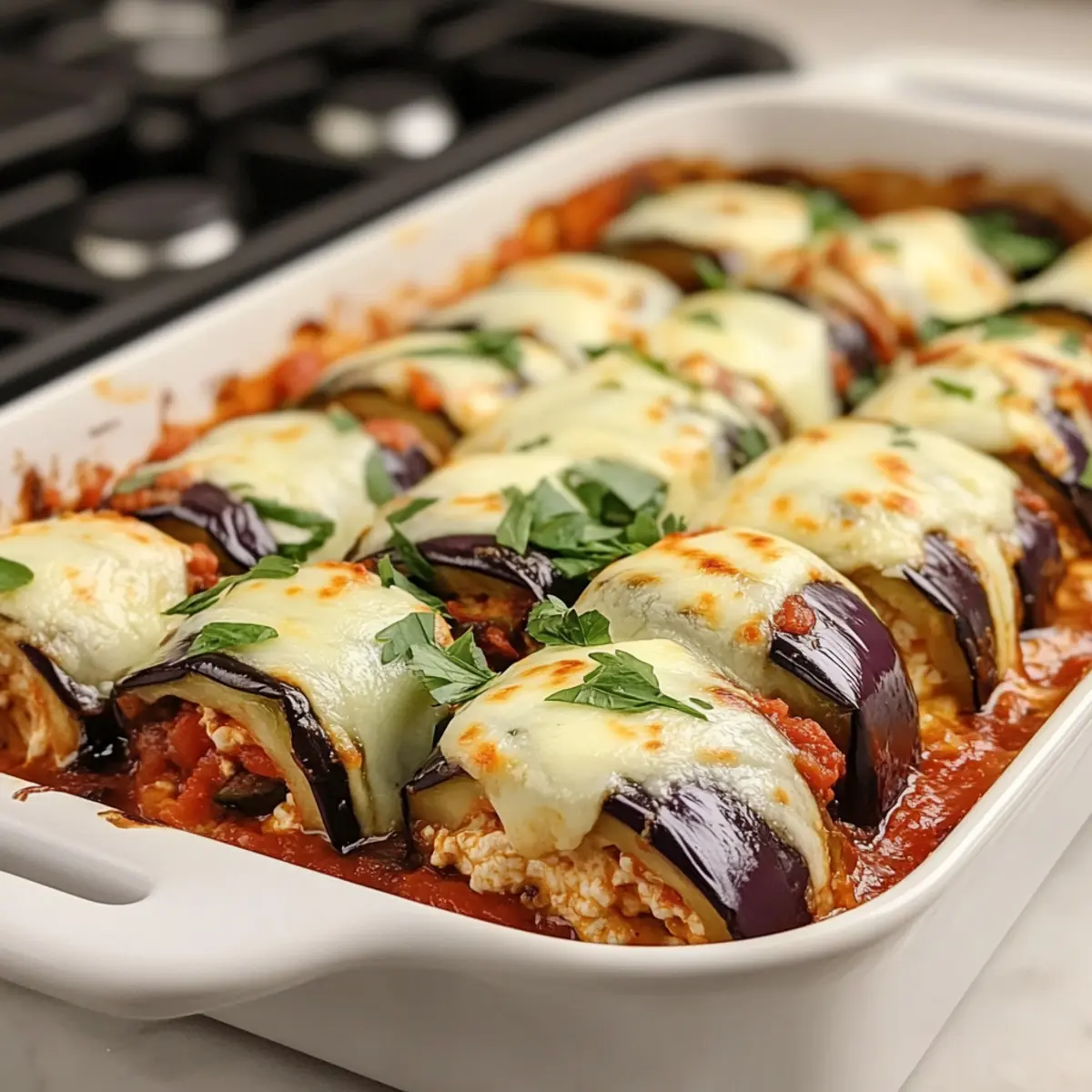 Healthy Eggplant Rollatini
