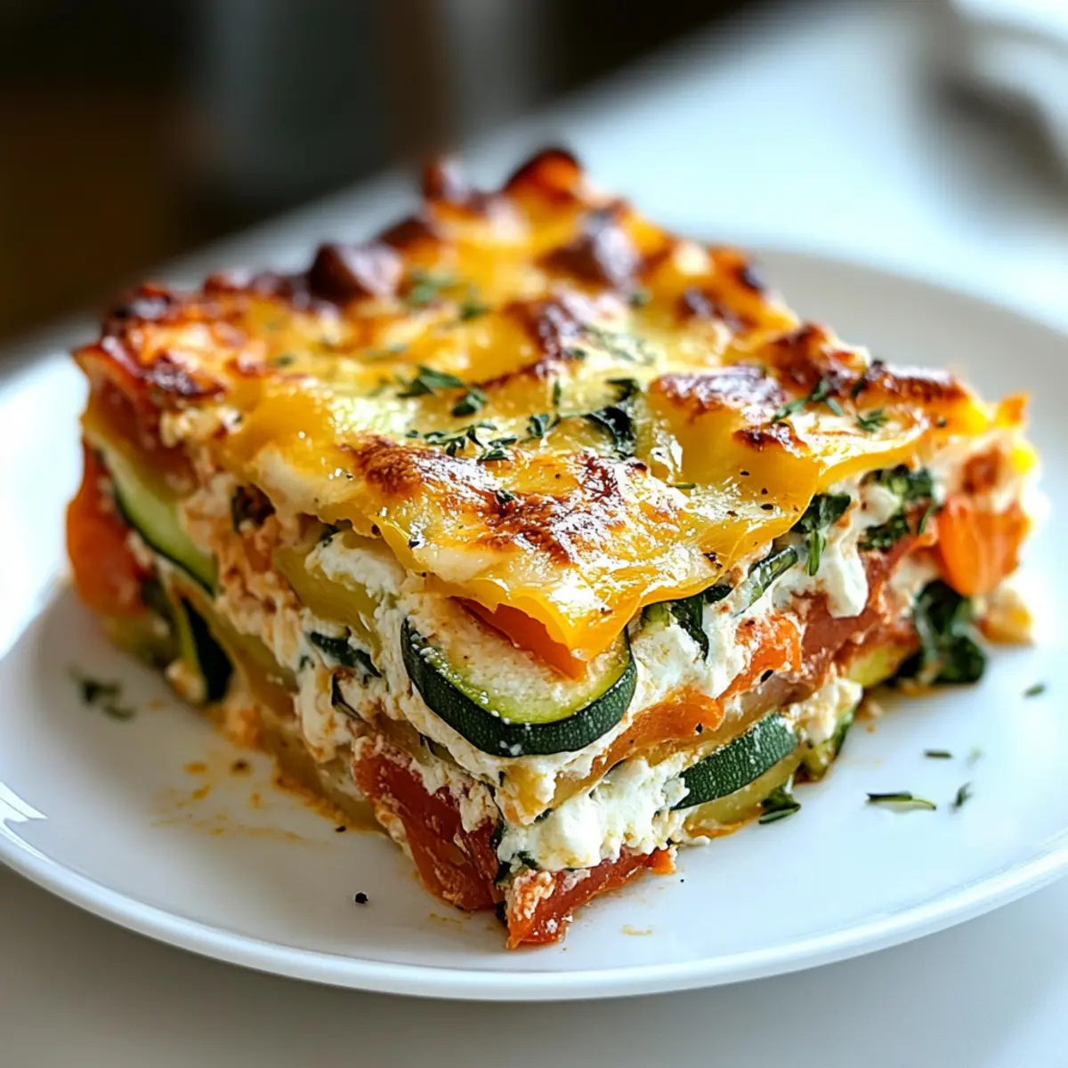 High Protein Veggie Lasagna