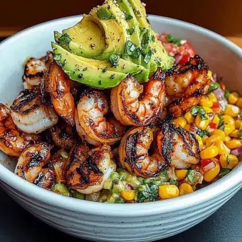 Grilled Shrimp Bowl with Avocado
