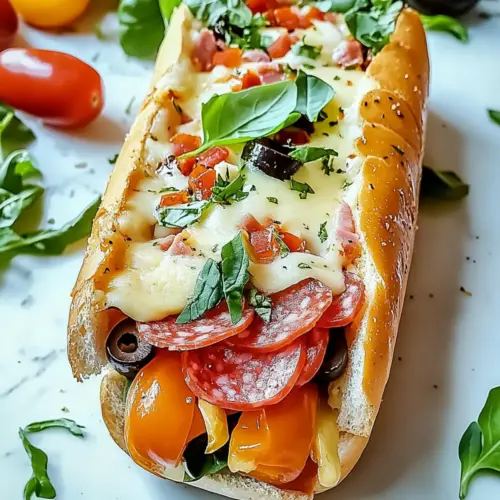 Baked Italian Grinder Sandwiches