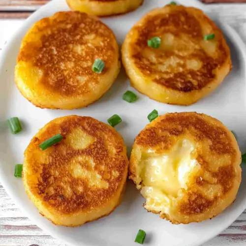 Korean Cheese Potato Pancakes