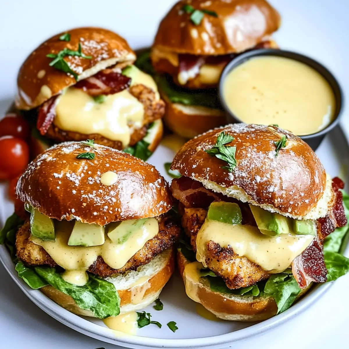 Honey Mustard BLT Chicken Sliders Recipe