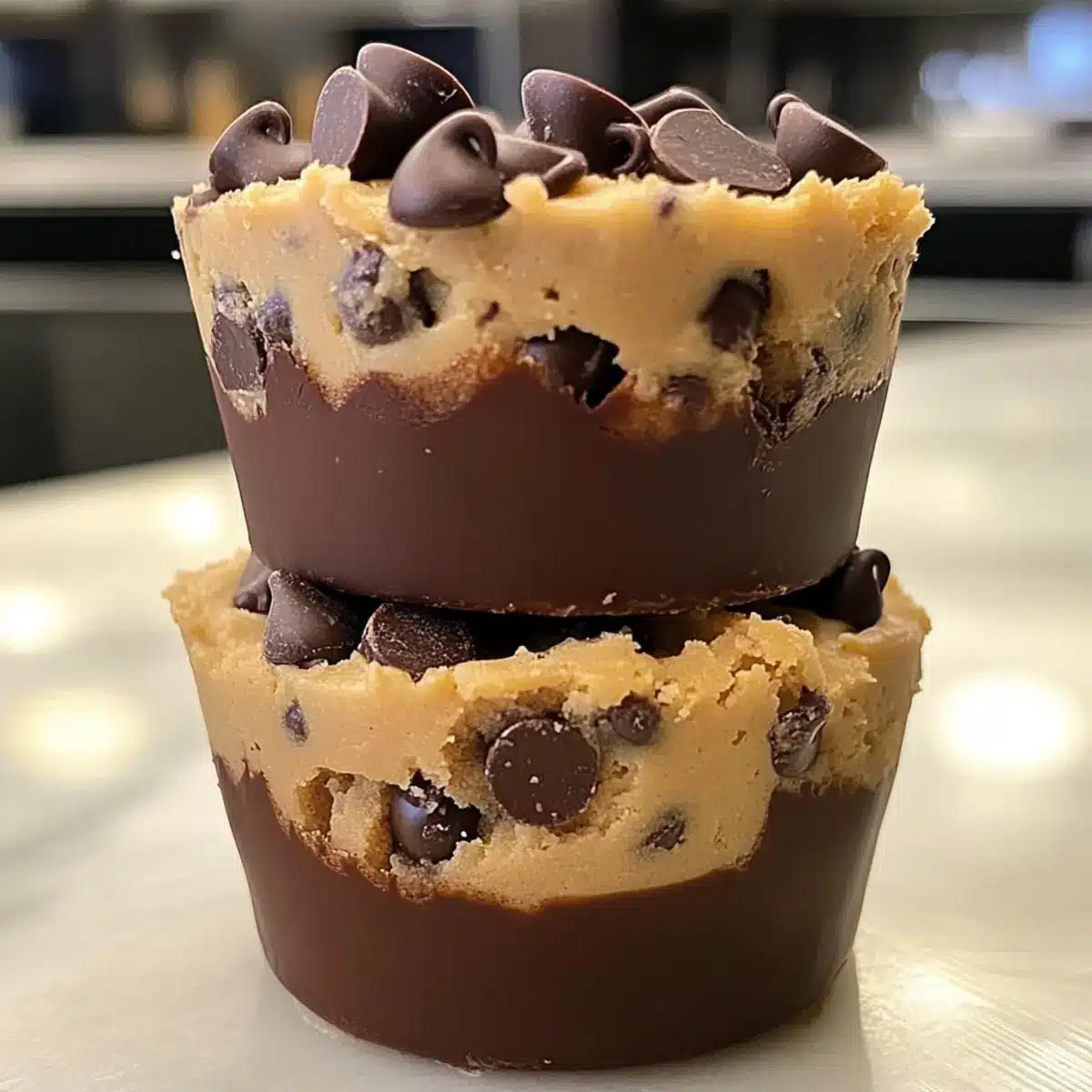 Chocolate Chip Cookie Dough Cups