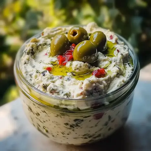 Creamy Feta & Green Olive Spread