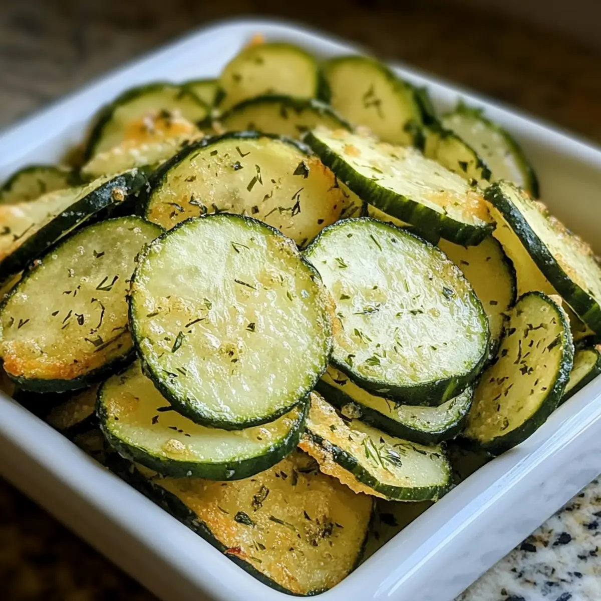 Crunchy Ranch Cucumber Chips Recipe