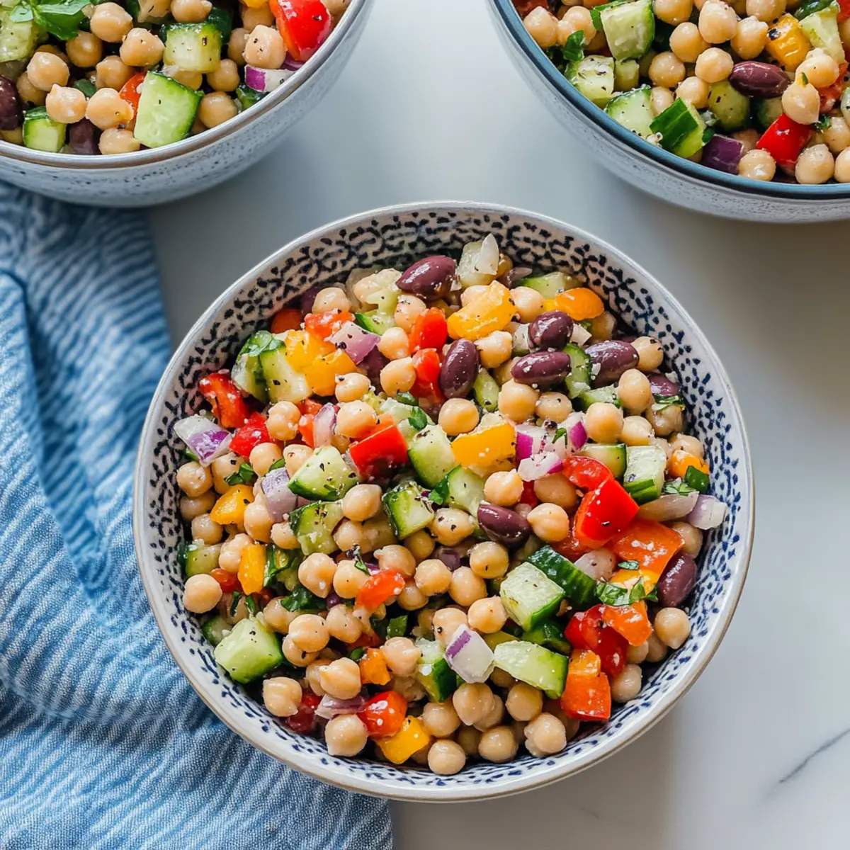 Mediterranean Dense Bean Salad