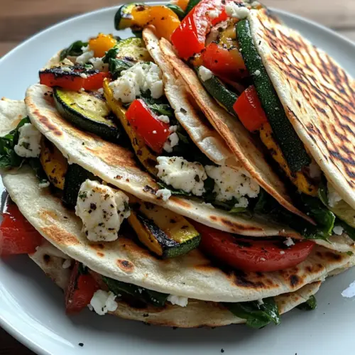 Grilled Mediterranean Veggie Quesadillas