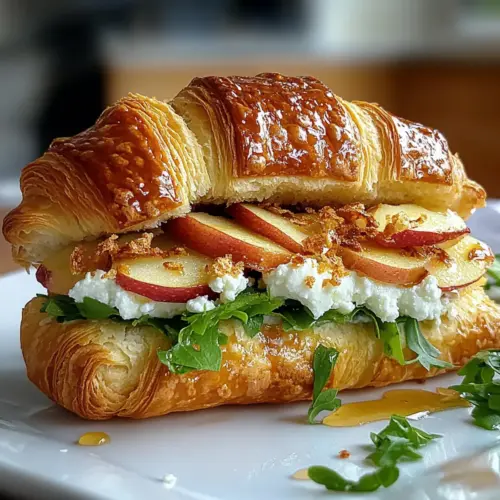 Apple & Goat Cheese Croissant Sandwich