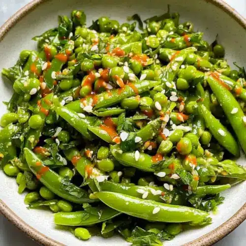Chili Crisp Snap Pea Salad