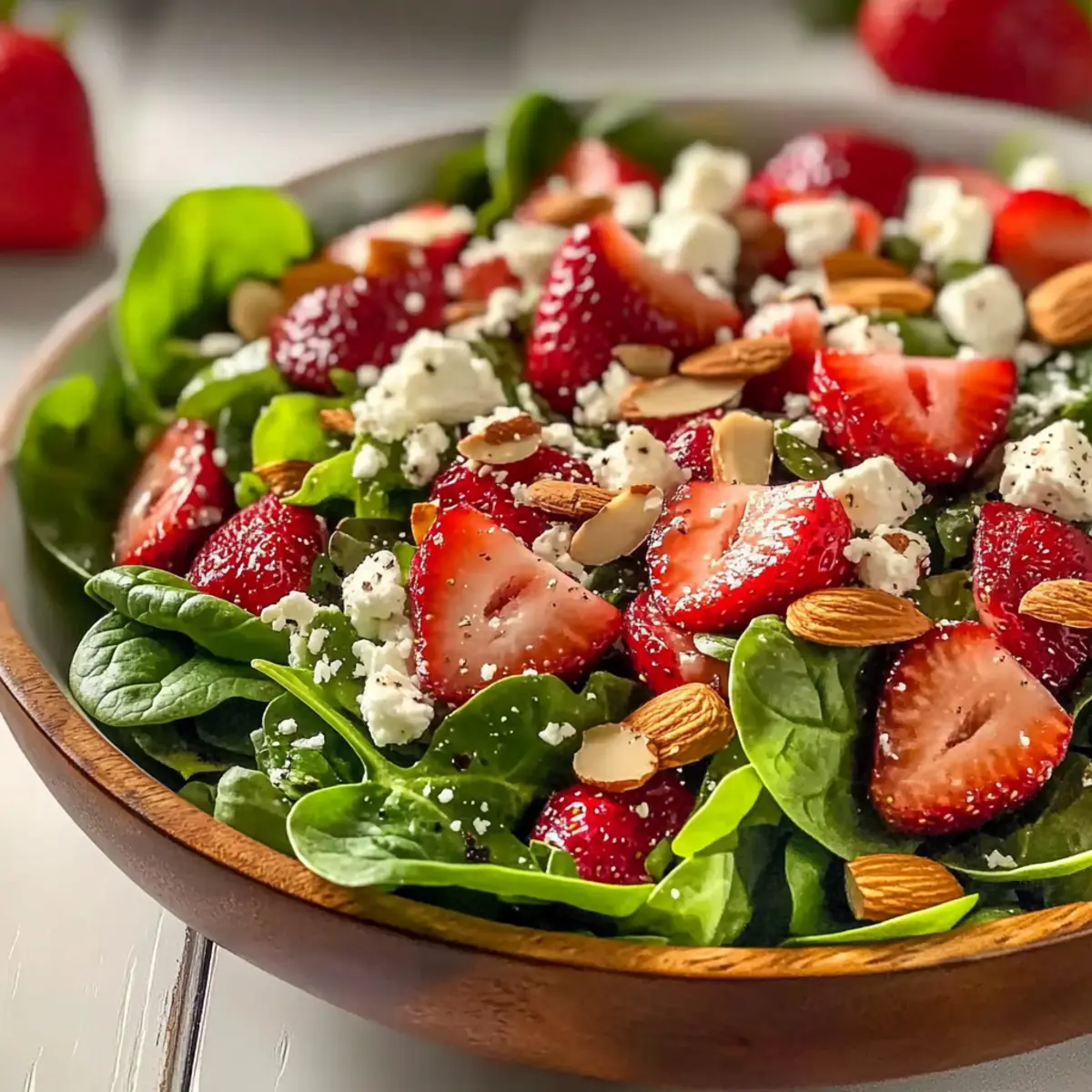 Strawberry Romaine Feta Salad