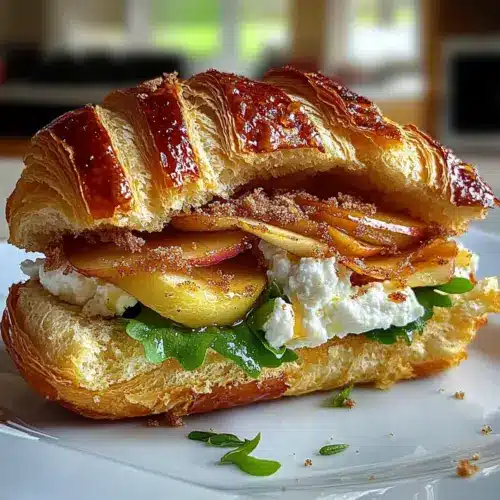 Apple & Goat Cheese Croissant Sandwich