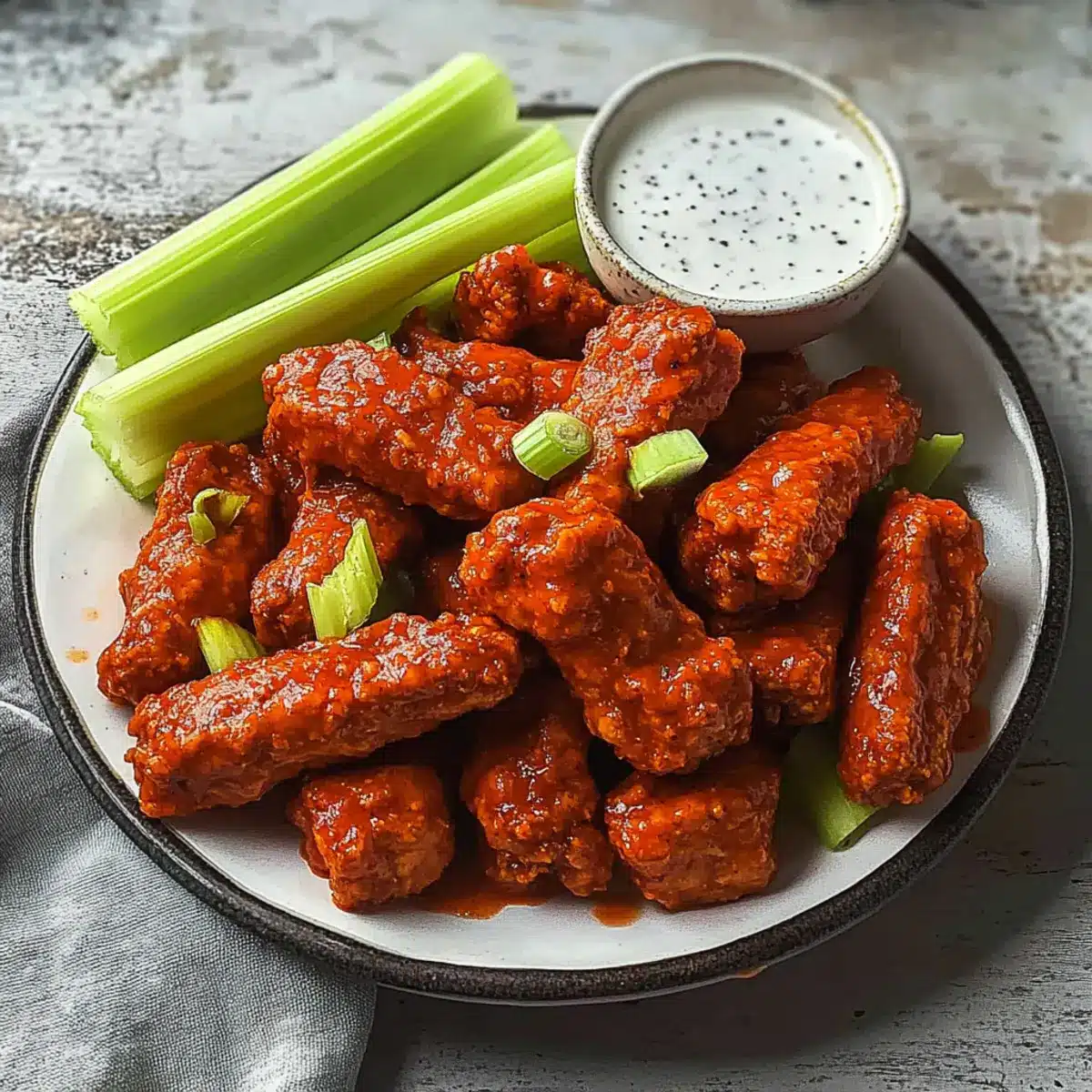 Buffalo Tofu Wings